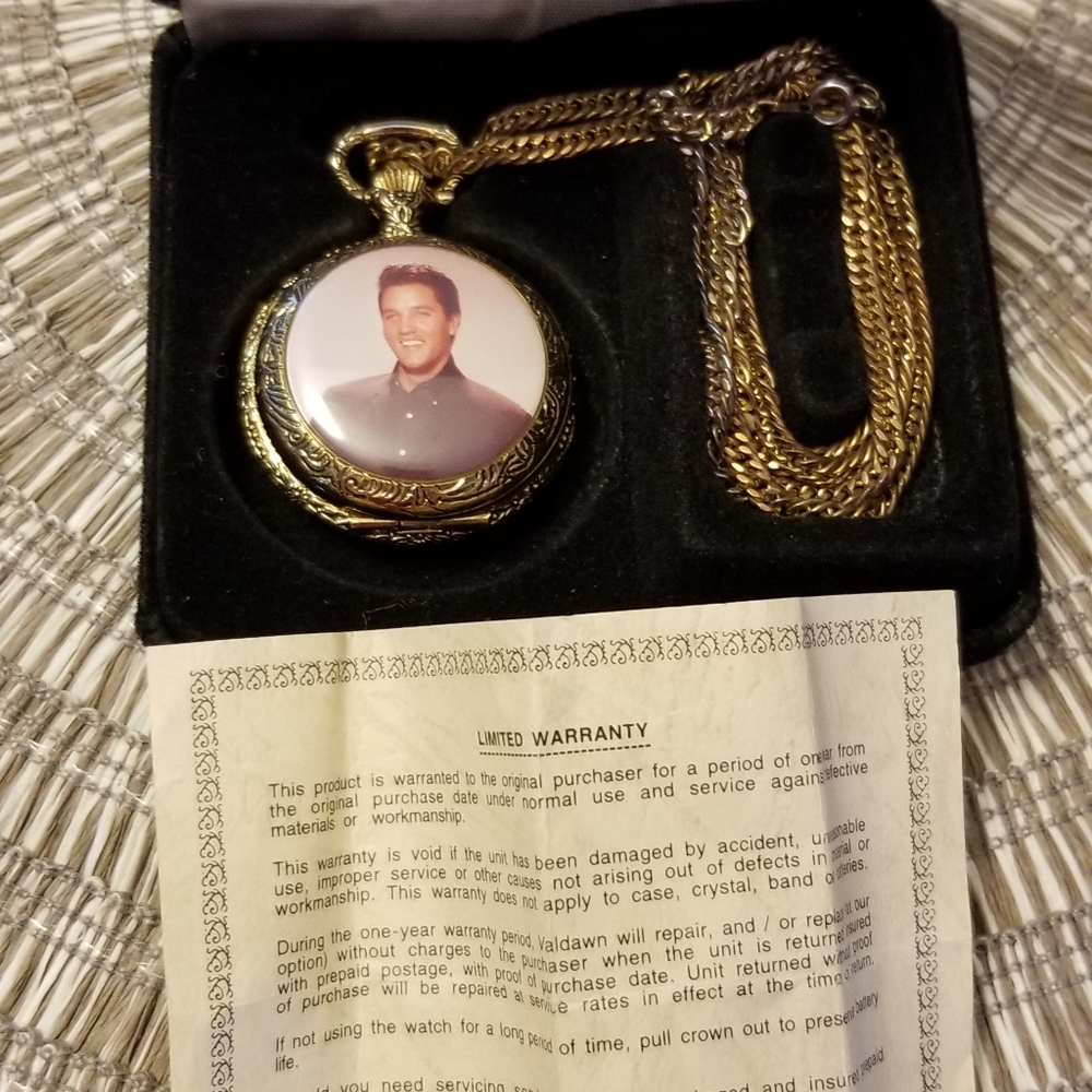 Vintage Vandawn Elvis Presley pocket watch